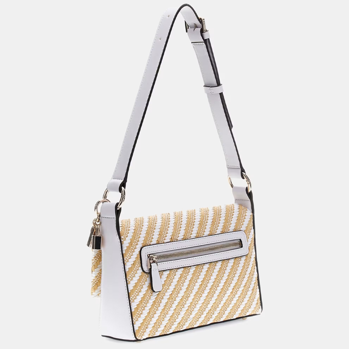 Guess Borsa a spalla Simona Natural White - 2 Guess Borsa a spalla Simona Natural White - 2