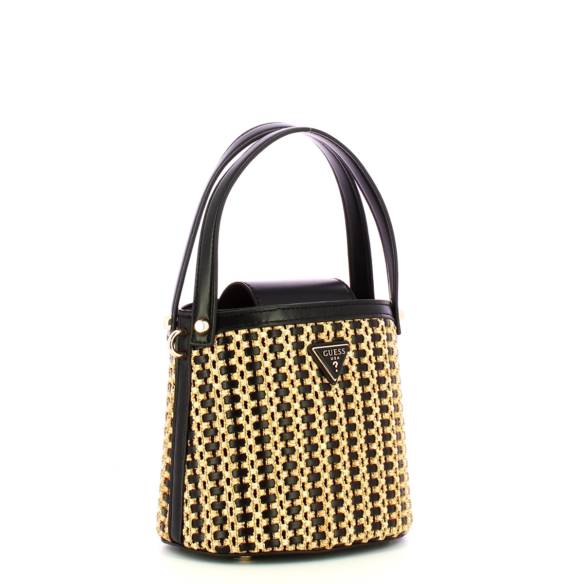 Guess Borsa secchiello Atalia Natural Black - 2 Guess Borsa secchiello Atalia Natural Black - 2