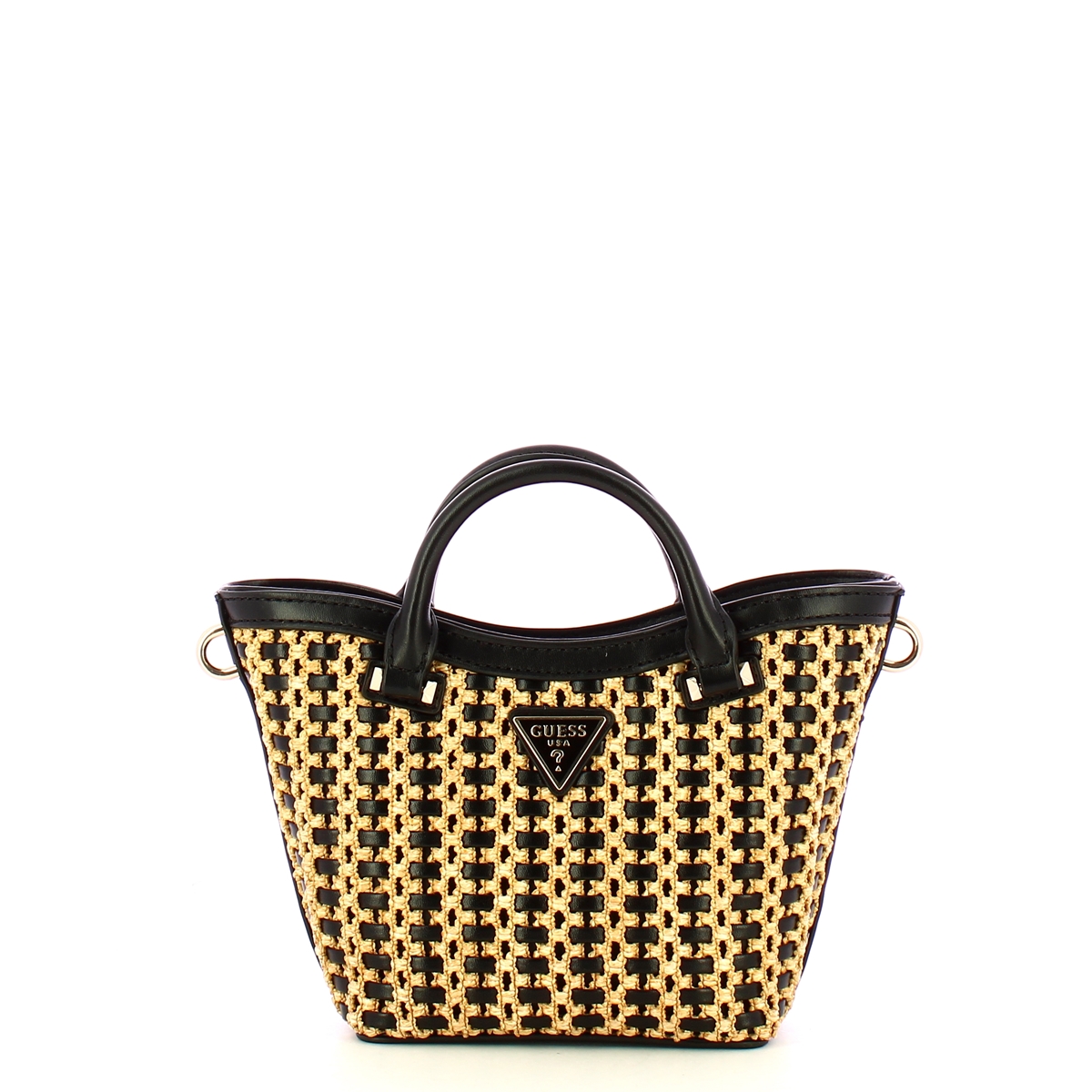 Guess Borsa a mano Atalia Mini Tote Natural Black - 1 Guess Borsa a mano Atalia Mini Tote Natural Black - 1