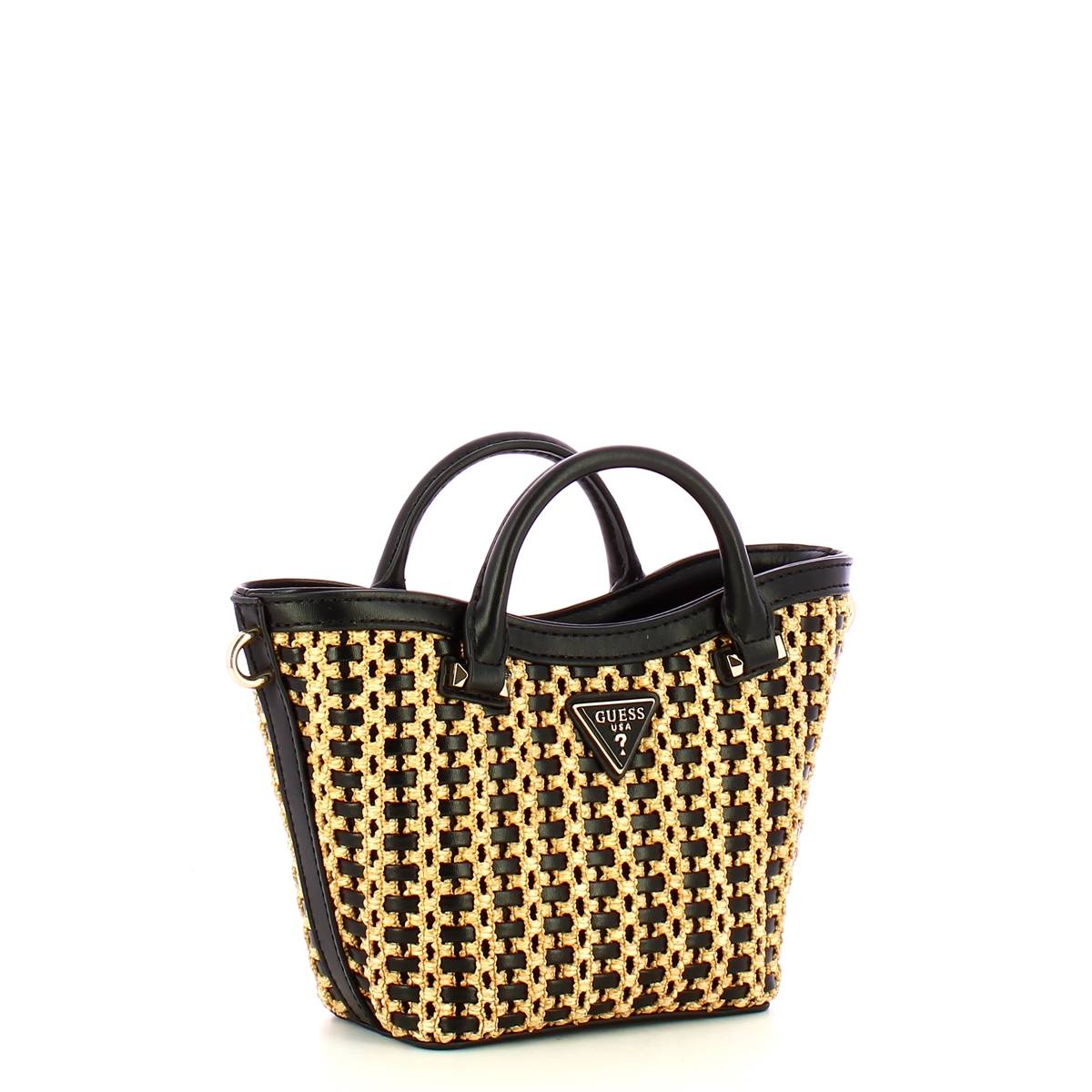 Guess Borsa a mano Atalia Mini Tote Natural Black - 2 Guess Borsa a mano Atalia Mini Tote Natural Black - 2