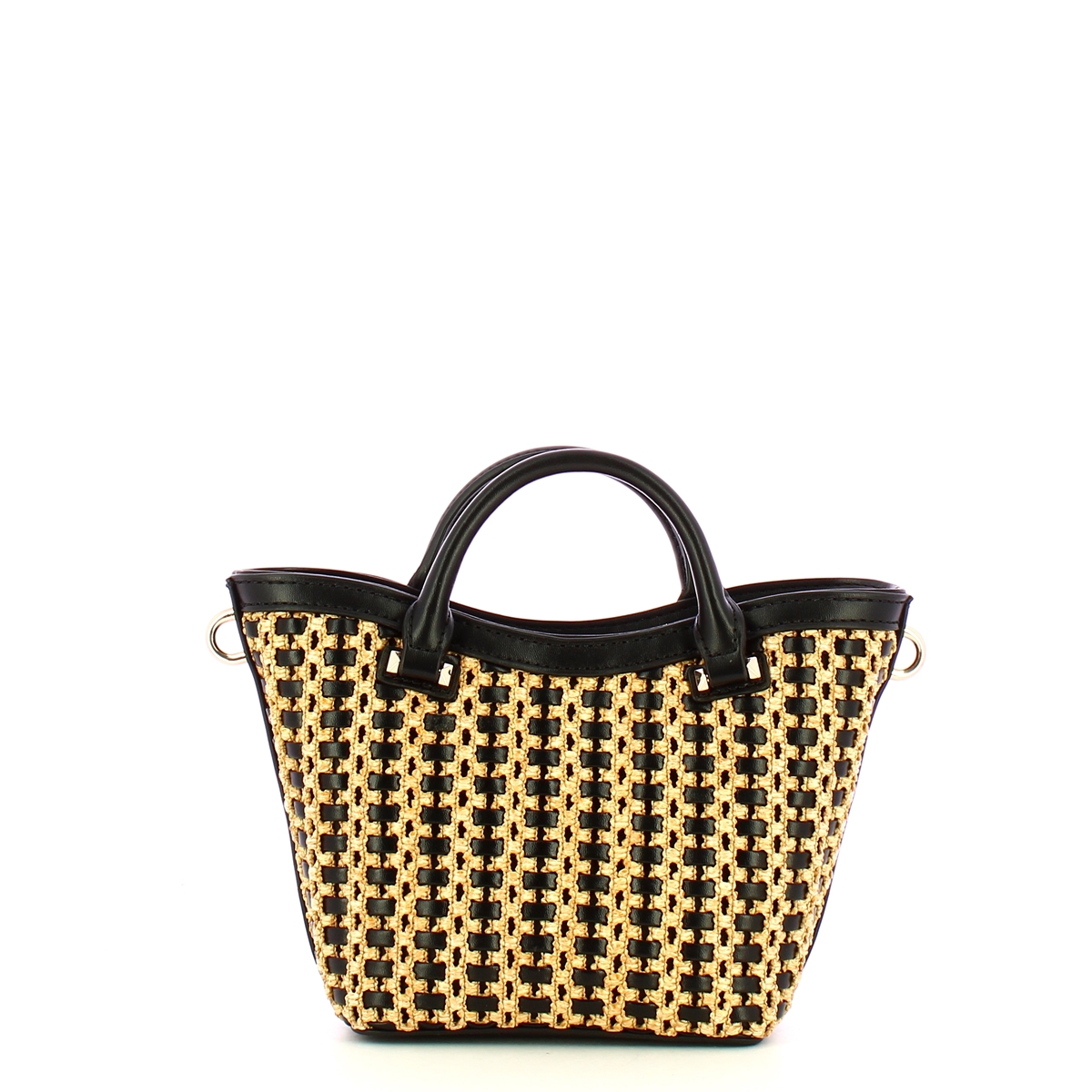 Guess Borsa a mano Atalia Mini Tote Natural Black - 3 Guess Borsa a mano Atalia Mini Tote Natural Black - 3