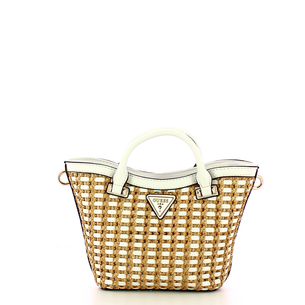 Guess Borsa a mano Atalia Mini Tote Natural White - 1 Guess Borsa a mano Atalia Mini Tote Natural White - 1