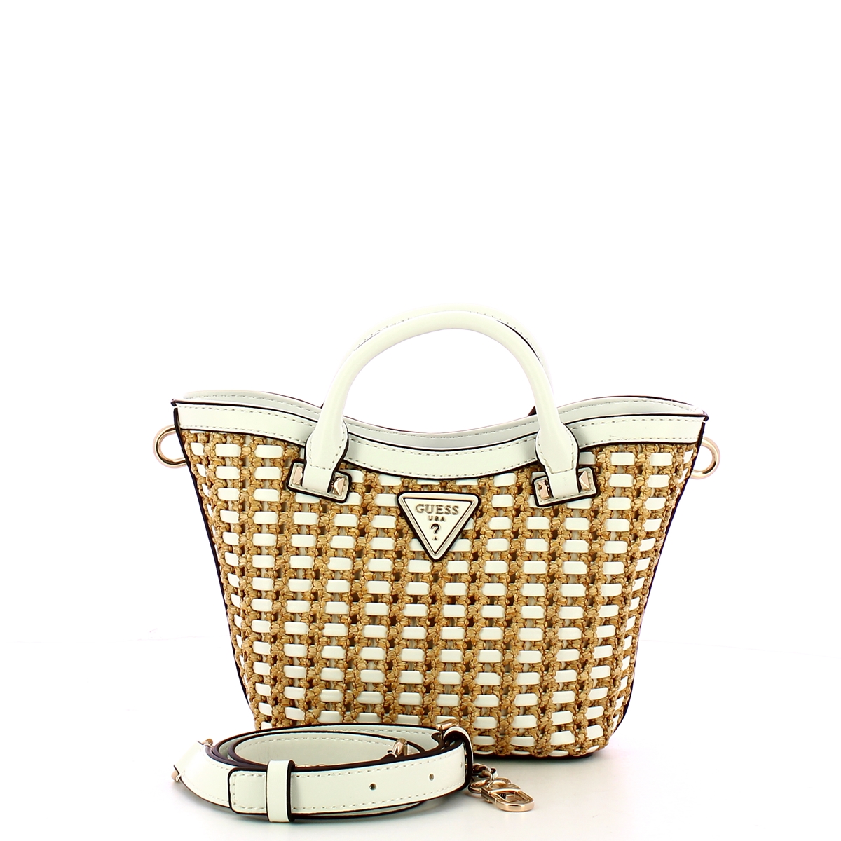 Guess Borsa a mano Atalia Mini Tote Natural White - 4 Guess Borsa a mano Atalia Mini Tote Natural White - 4