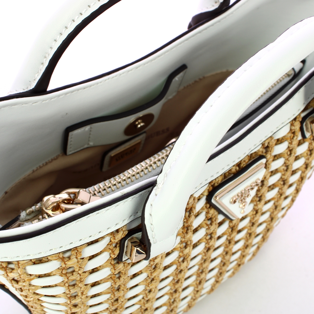 Guess Borsa a mano Atalia Mini Tote Natural White - 5 Guess Borsa a mano Atalia Mini Tote Natural White - 5