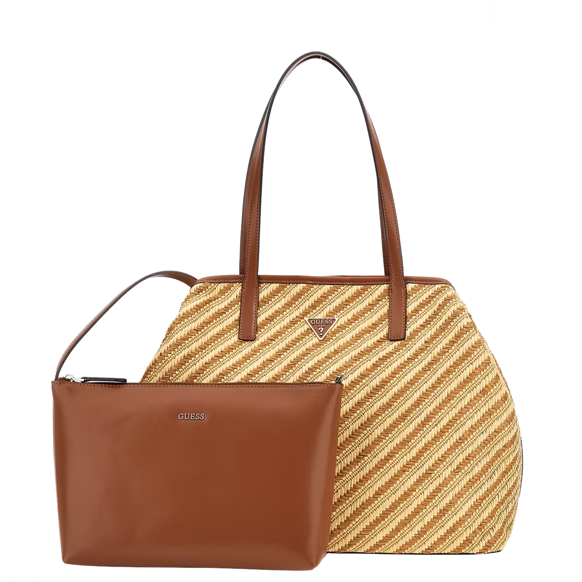 Guess Vikki II Natural Cognac Shopper - 1 Guess Vikki II Natural Cognac Shopper - 1