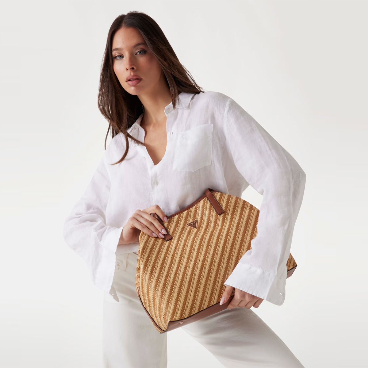 Guess Vikki II Natural Cognac Shopper - 2 Guess Vikki II Natural Cognac Shopper - 2