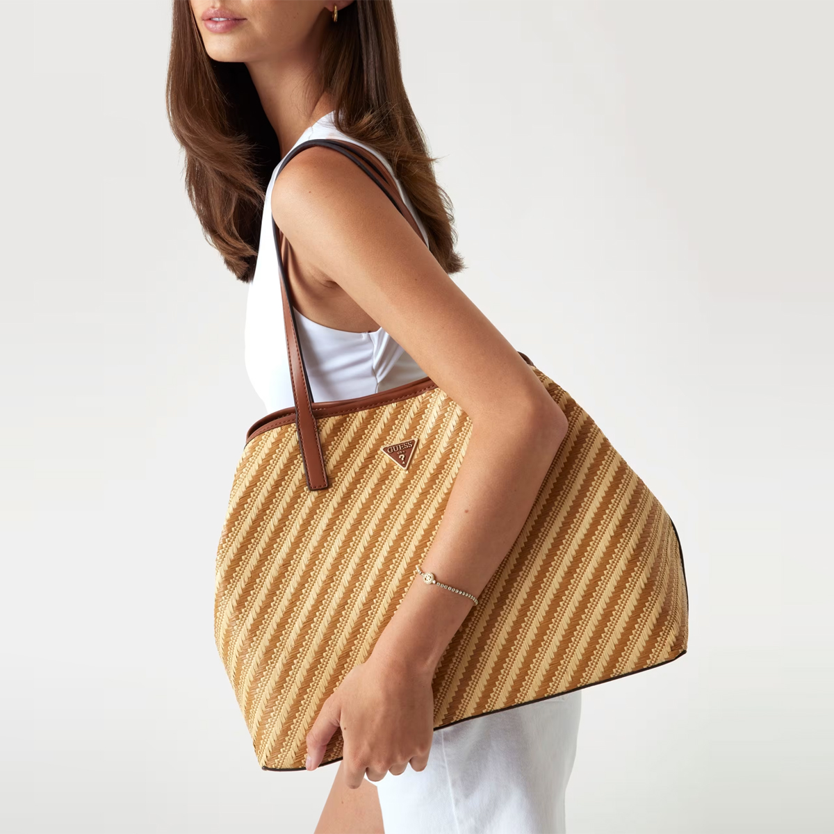 Guess Vikki II Natural Cognac Shopper - 3 Guess Vikki II Natural Cognac Shopper - 3