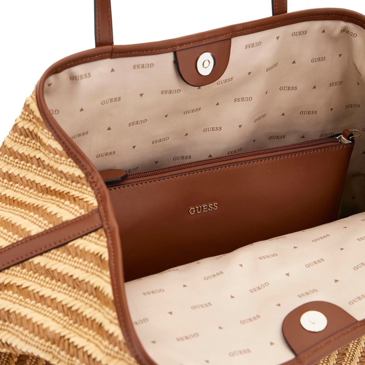 Guess Vikki II Natural Cognac Shopper - 6 Guess Vikki II Natural Cognac Shopper - 6