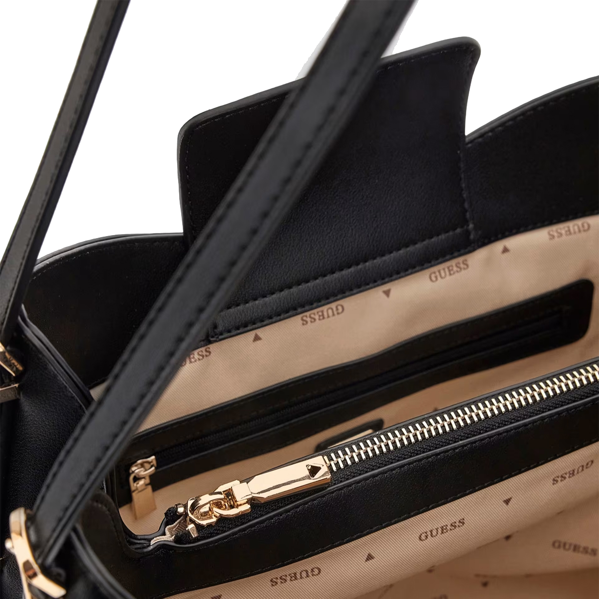 Guess Borsa a spalla Lefia Large Black - 4