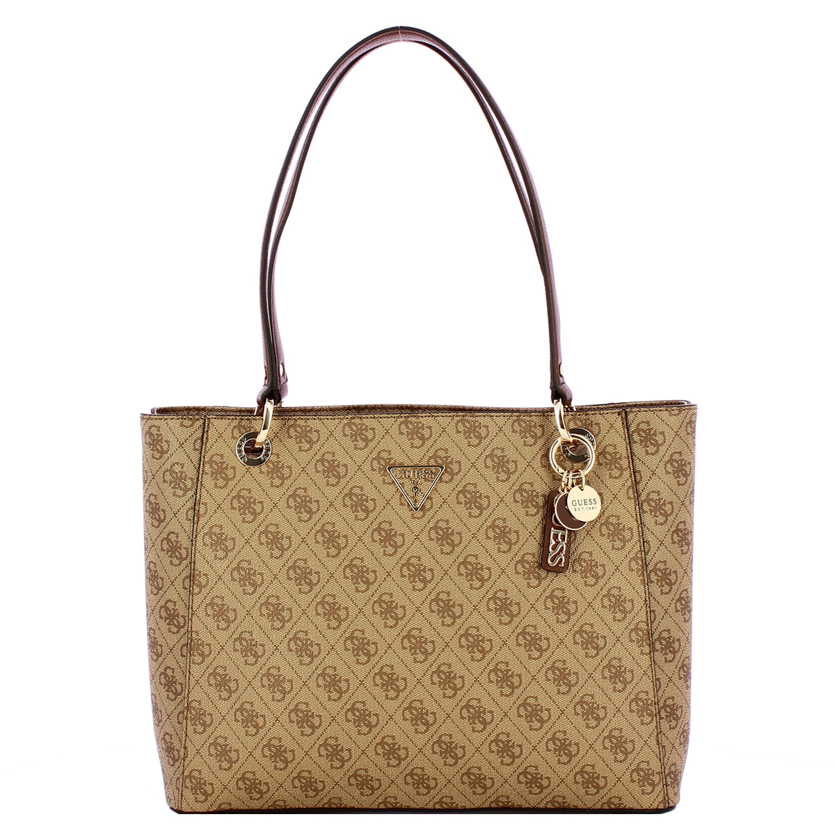 Guess Tote Bag Noelle II Latte Logo Brown - 1