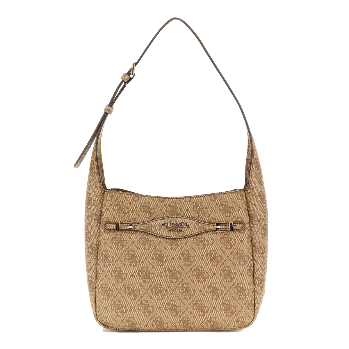 Guess Hobo Bag Mini Katya Latte Logo - 1 Guess Hobo Bag Mini Katya Latte Logo - 1