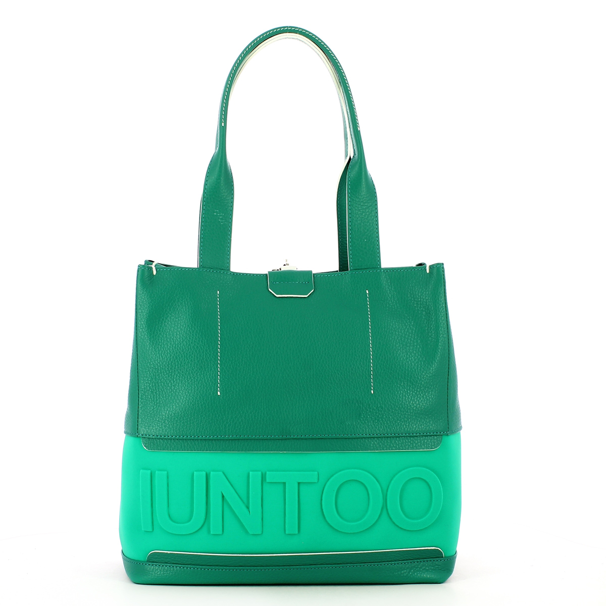 Iuntoo Shopper Media con logo in rilievo Pratica - 1