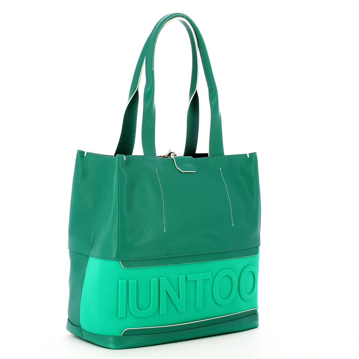 Iuntoo Shopper Media con logo in rilievo Pratica - 2