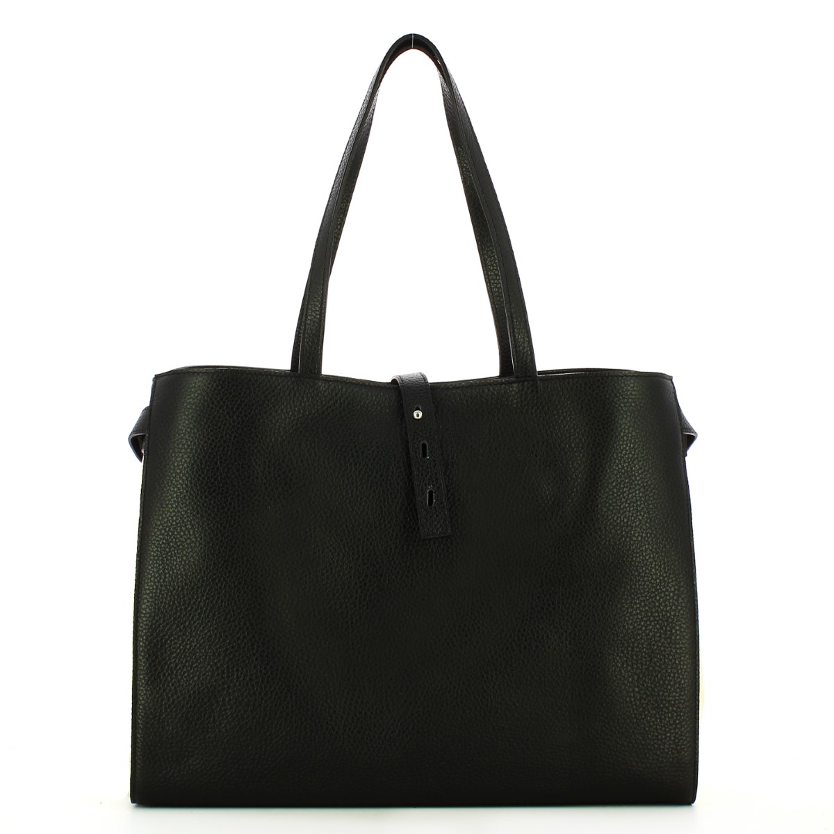Iuntoo Shopper Media Graziosa con logo Nero Beige - 3 Iuntoo Shopper Media Graziosa con logo Nero Beige - 3