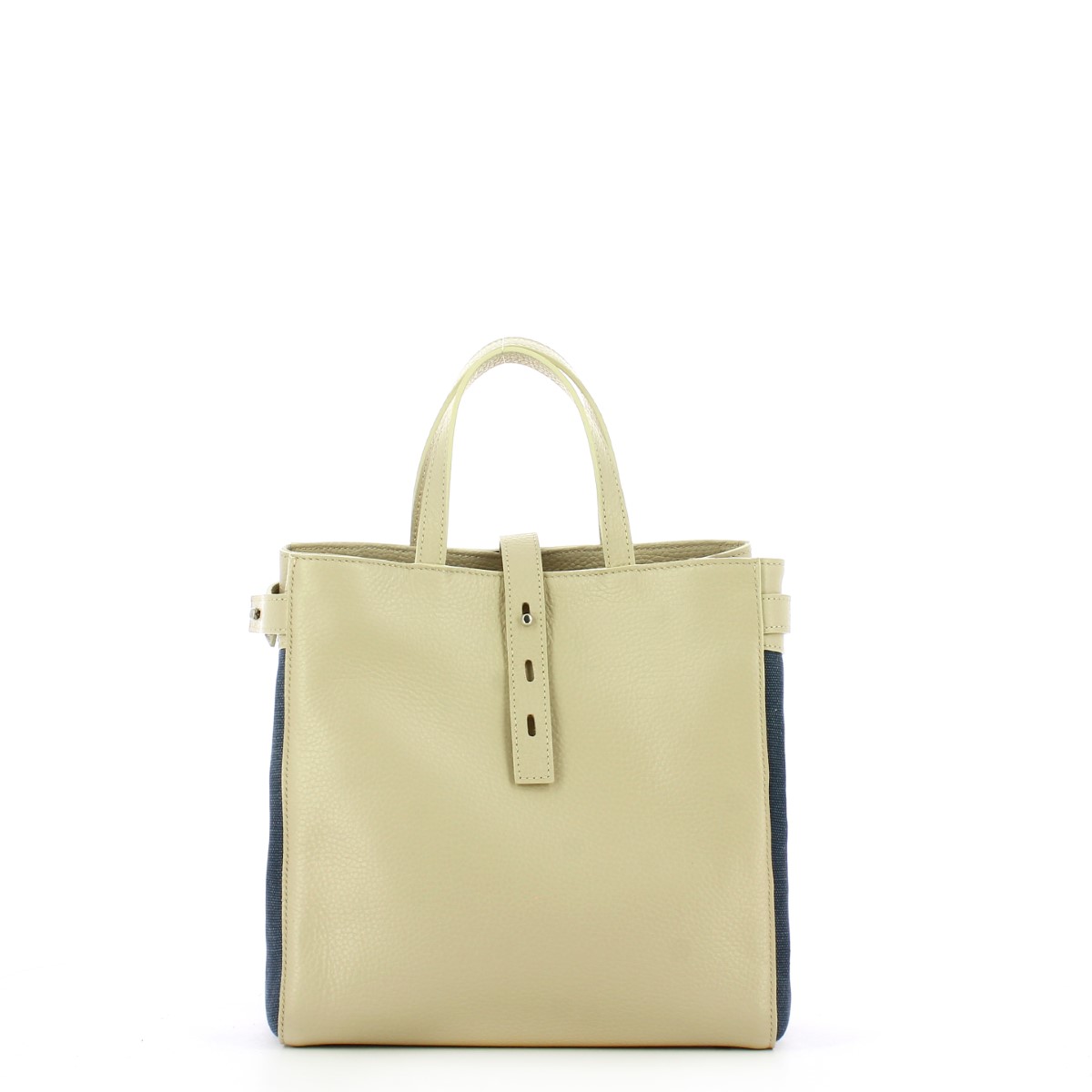 Iuntoo Shopper Piccola Graziosa con logo Beige Jeans - 3 Iuntoo Shopper Piccola Graziosa con logo Beige Jeans - 3