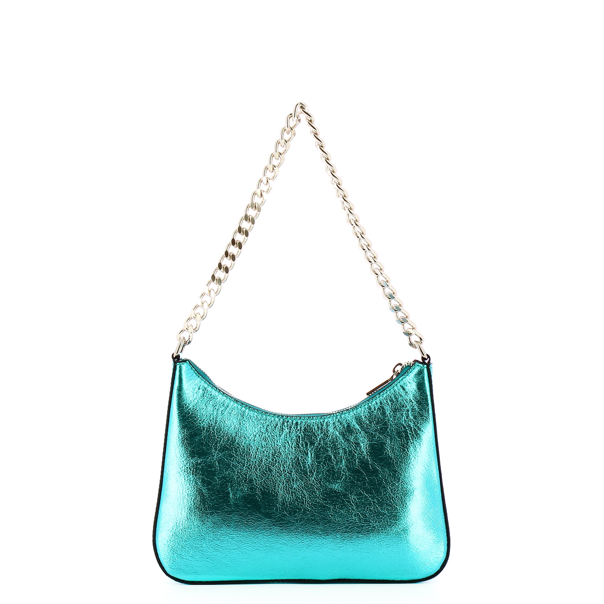 Iuntoo Borsa a spalla Media Eleganza Metallic Acqua - 3