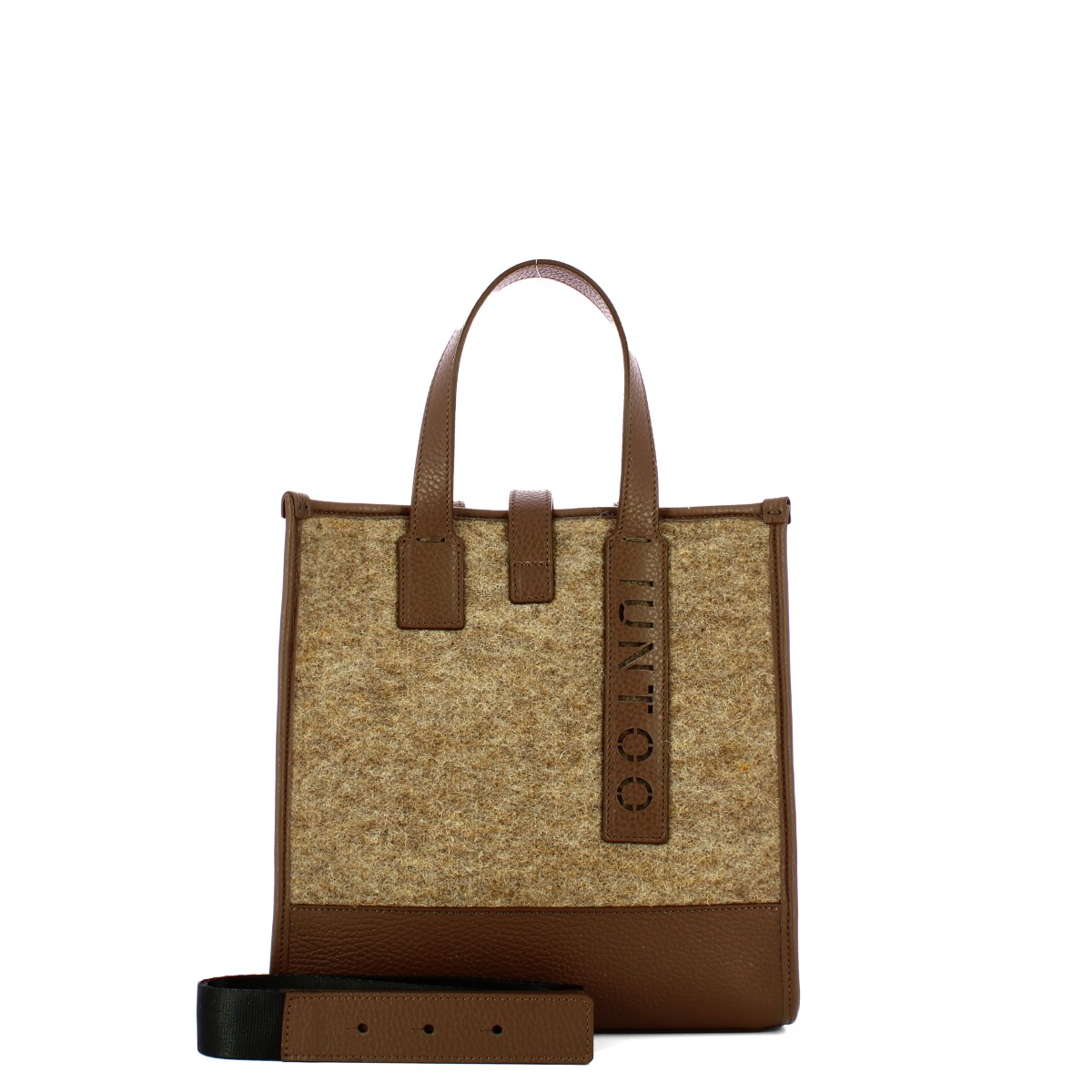 Iuntoo Shopper Piccola Caldo Essenziale Fango Lana Cotta Fango - 4 Iuntoo Shopper Piccola Caldo Essenziale Fango Lana Cotta Fango - 4