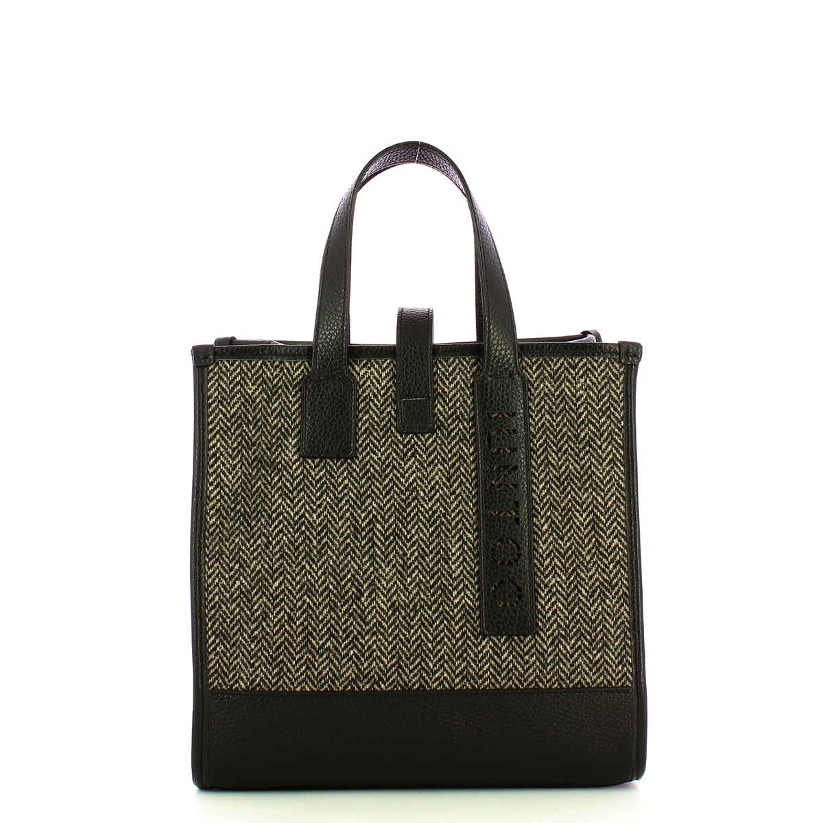 Iuntoo New Tote Piccola Nero + Spigato Nero - 1 Iuntoo New Tote Piccola Nero + Spigato Nero - 1