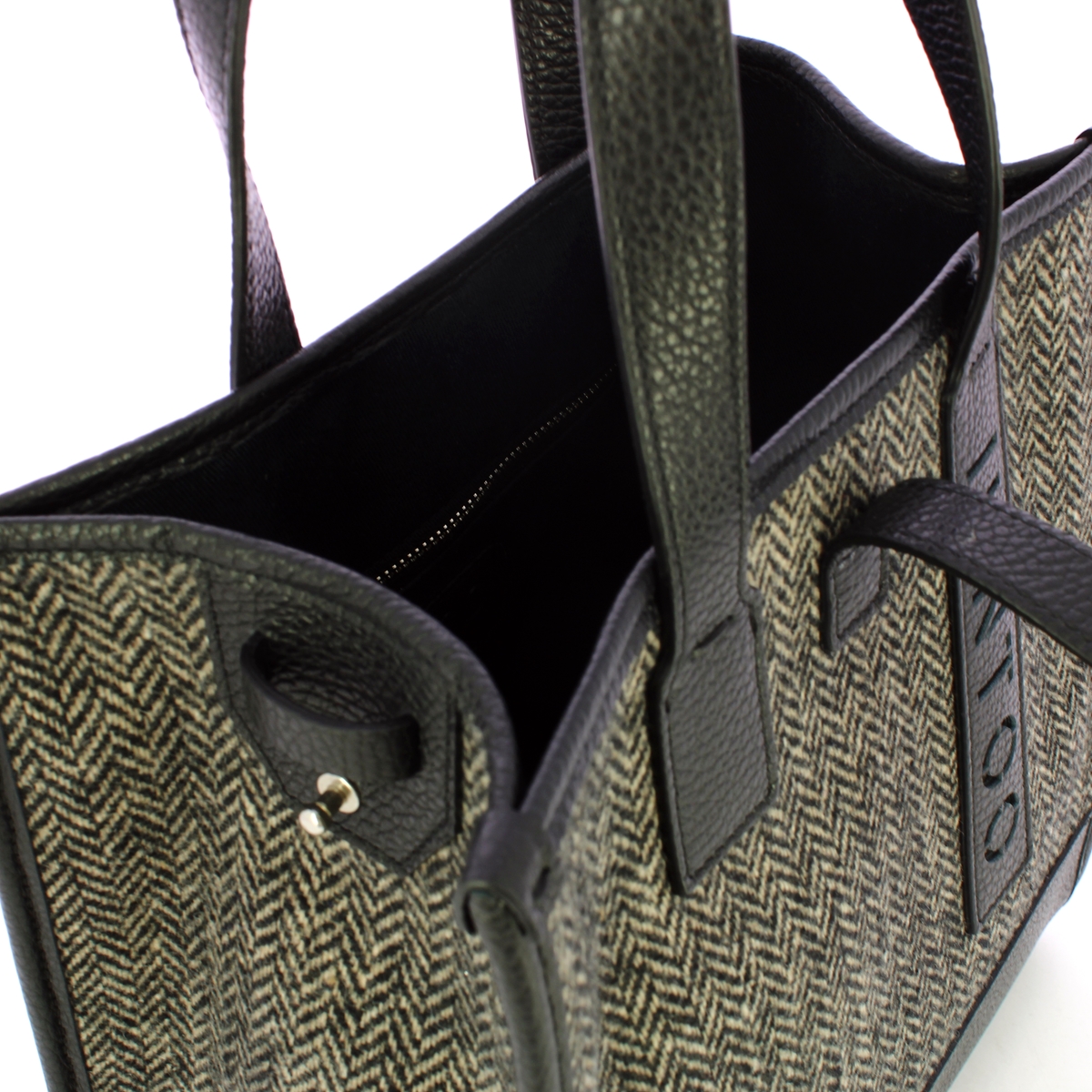 Iuntoo New Tote Piccola Nero + Spigato Nero - 5 Iuntoo New Tote Piccola Nero + Spigato Nero - 5