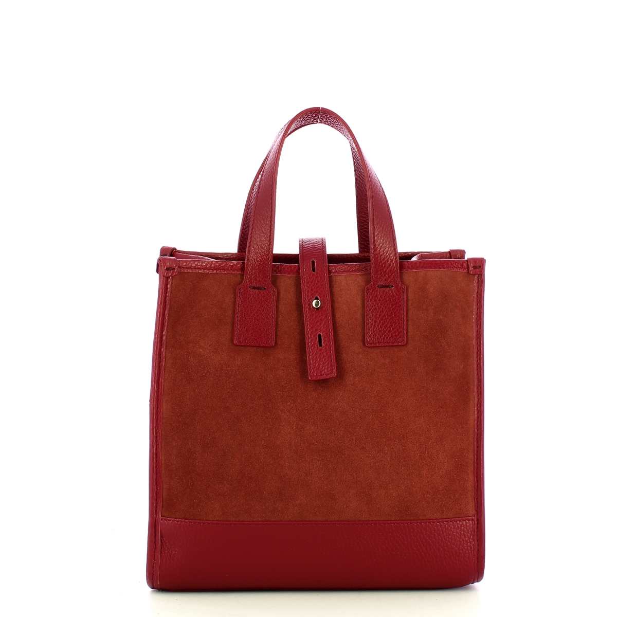 Iuntoo New Tote Piccola Bordeaux + Camoscio Bordeaux - 3 Iuntoo New Tote Piccola Bordeaux + Camoscio Bordeaux - 3