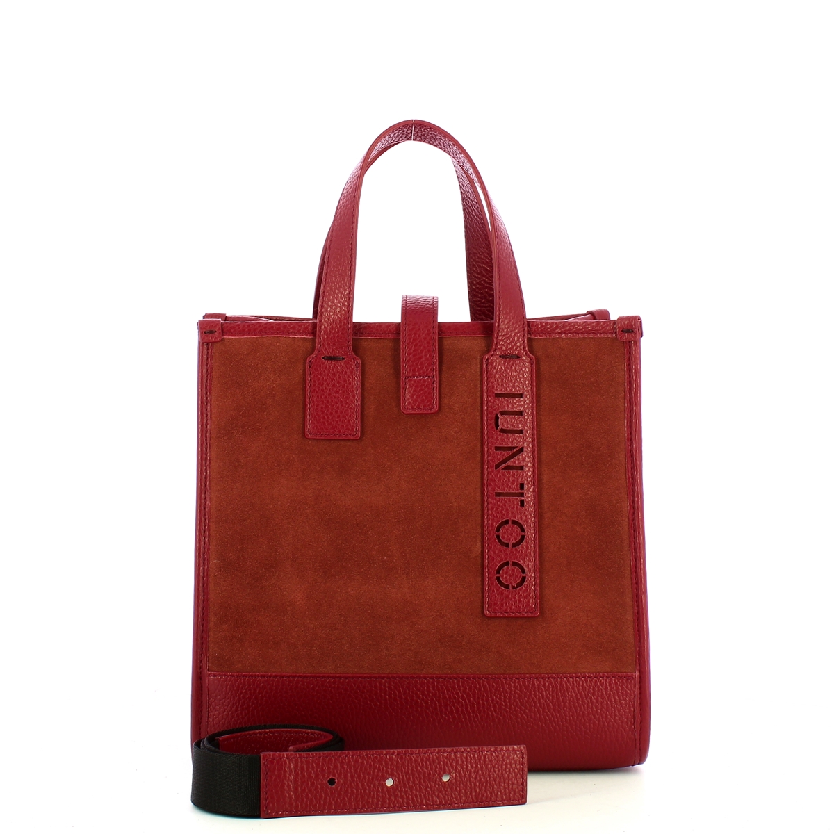 Iuntoo New Tote Piccola Bordeaux + Camoscio Bordeaux - 4 Iuntoo New Tote Piccola Bordeaux + Camoscio Bordeaux - 4