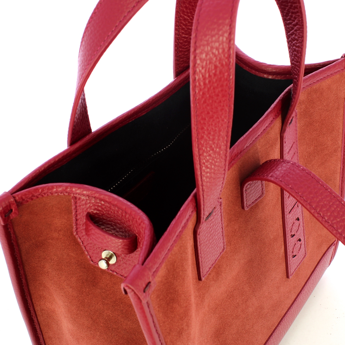 Iuntoo New Tote Piccola Bordeaux + Camoscio Bordeaux - 5 Iuntoo New Tote Piccola Bordeaux + Camoscio Bordeaux - 5