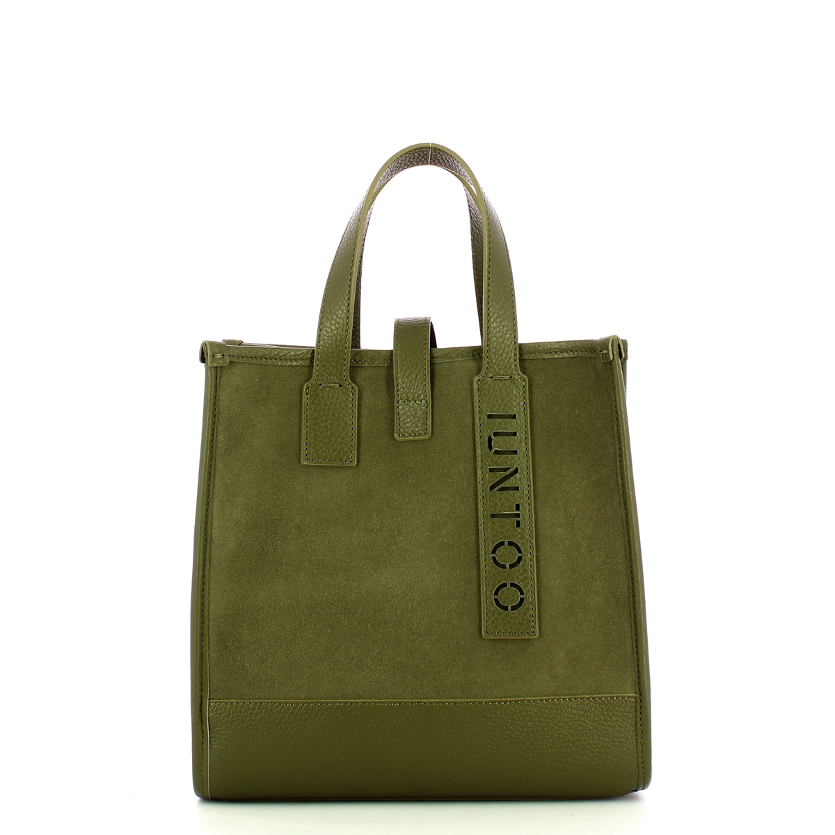 Iuntoo New Tote Piccola Verde + Camoscio Verde - 1 Iuntoo New Tote Piccola Verde + Camoscio Verde - 1