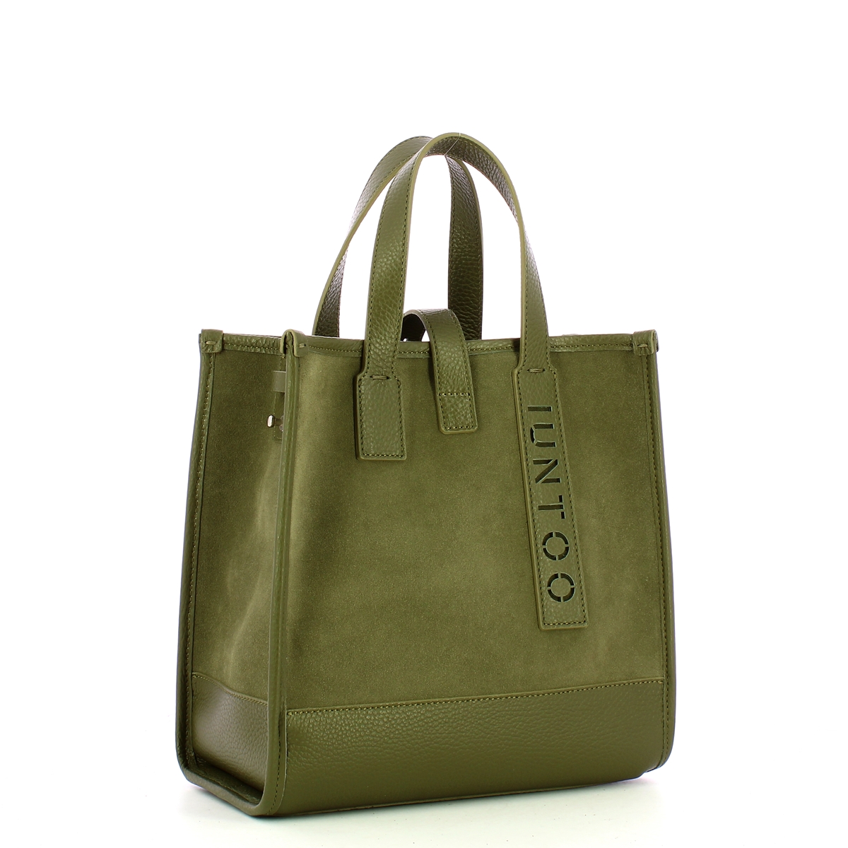 Iuntoo New Tote Piccola Verde + Camoscio Verde - 2 Iuntoo New Tote Piccola Verde + Camoscio Verde - 2