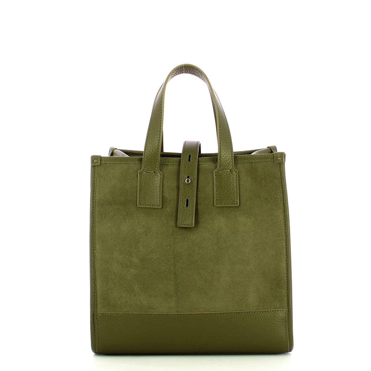 Iuntoo New Tote Piccola Verde + Camoscio Verde - 3 Iuntoo New Tote Piccola Verde + Camoscio Verde - 3
