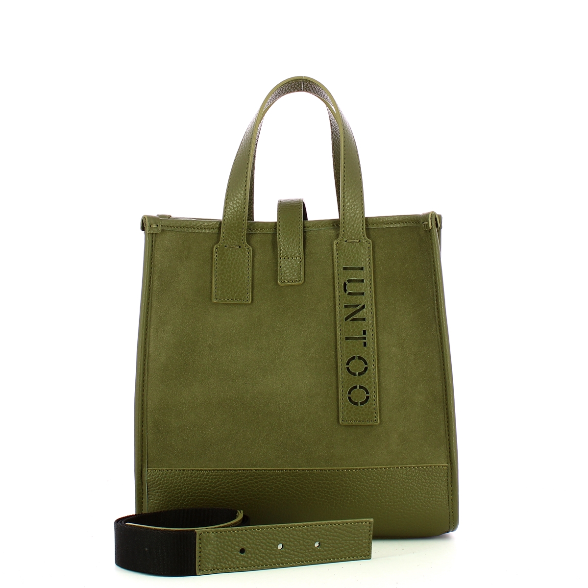 Iuntoo New Tote Piccola Verde + Camoscio Verde - 4 Iuntoo New Tote Piccola Verde + Camoscio Verde - 4