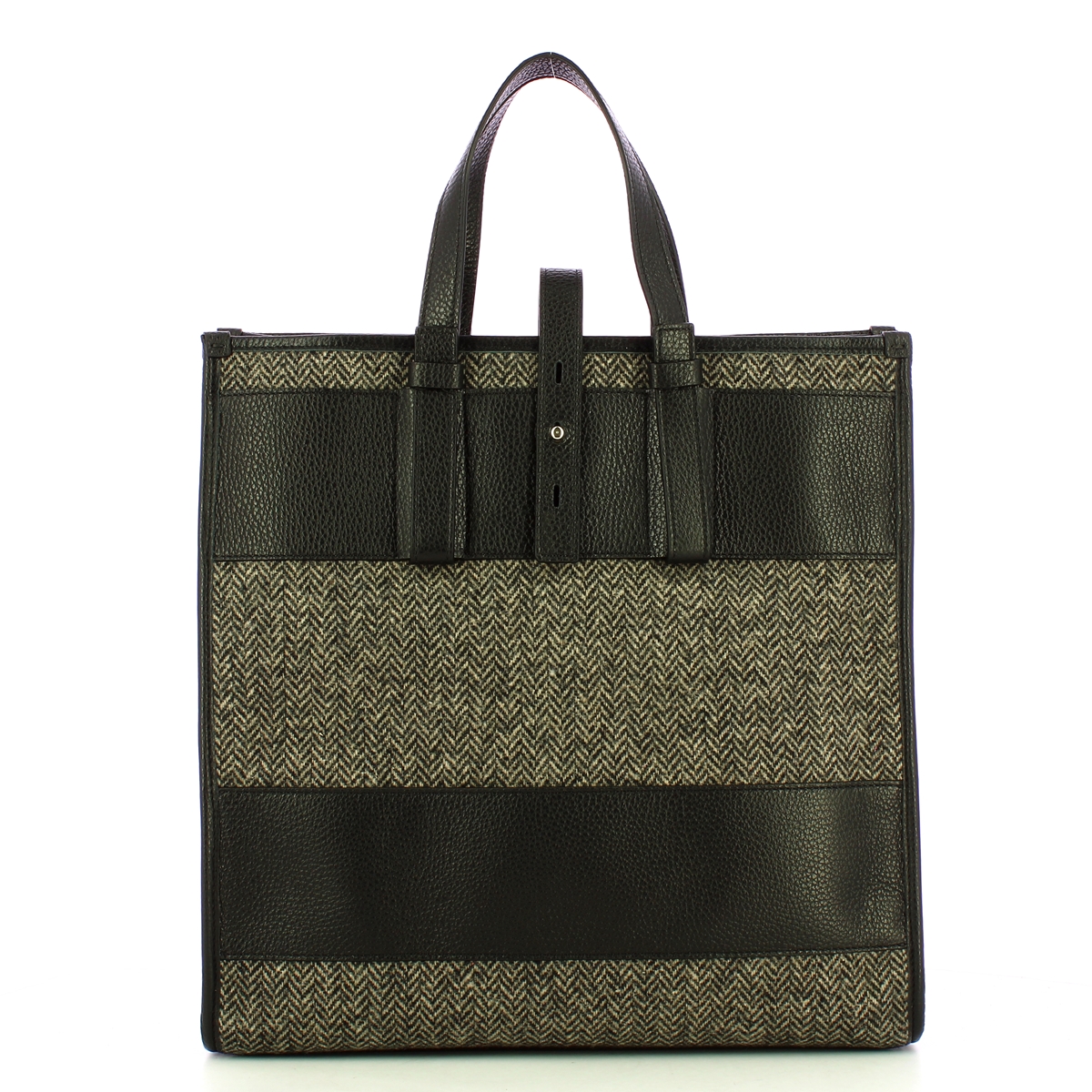 Iuntoo New Tote Grande Nero + Spigato Nero - 3 Iuntoo New Tote Grande Nero + Spigato Nero - 3