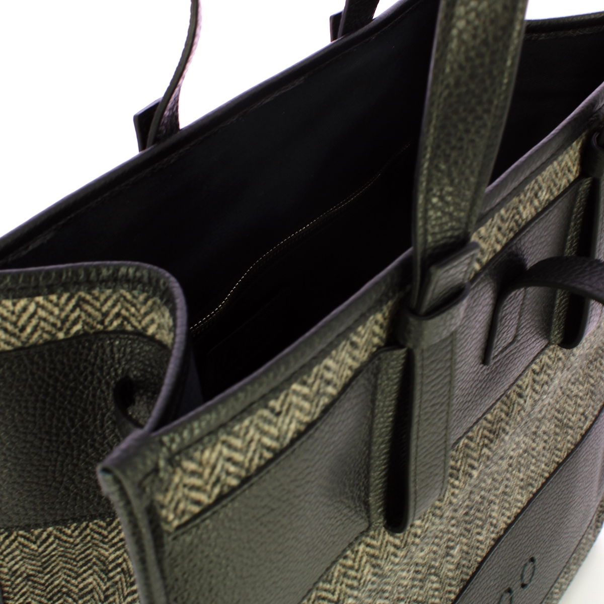 Iuntoo New Tote Grande Nero + Spigato Nero - 5 Iuntoo New Tote Grande Nero + Spigato Nero - 5