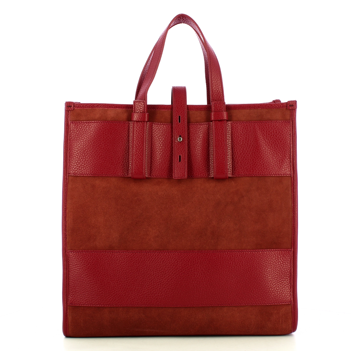 Iuntoo New Tote Grande Bordeaux + Camoscio Bordeaux - 3 Iuntoo New Tote Grande Bordeaux + Camoscio Bordeaux - 3