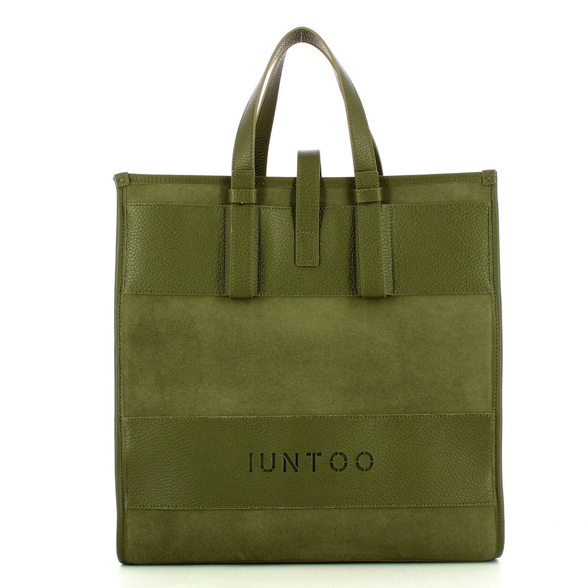 Iuntoo New Tote Grande Verde + Camoscio Verde - 1 Iuntoo New Tote Grande Verde + Camoscio Verde - 1