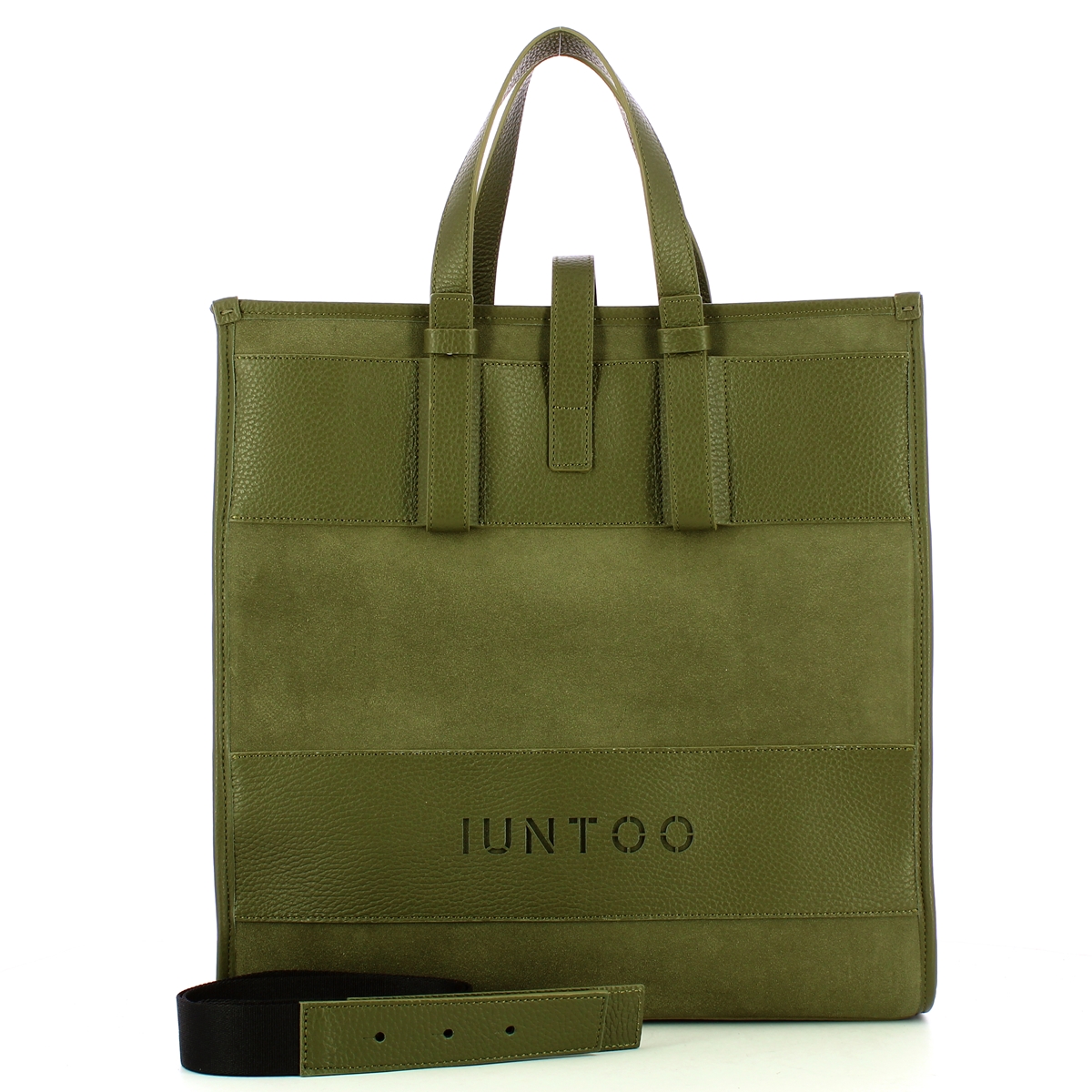 Iuntoo New Tote Grande Verde + Camoscio Verde - 4 Iuntoo New Tote Grande Verde + Camoscio Verde - 4