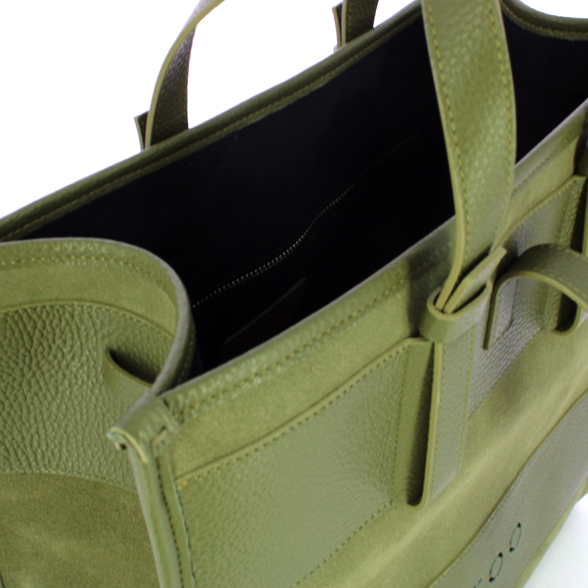 Iuntoo New Tote Grande Verde + Camoscio Verde - 5 Iuntoo New Tote Grande Verde + Camoscio Verde - 5