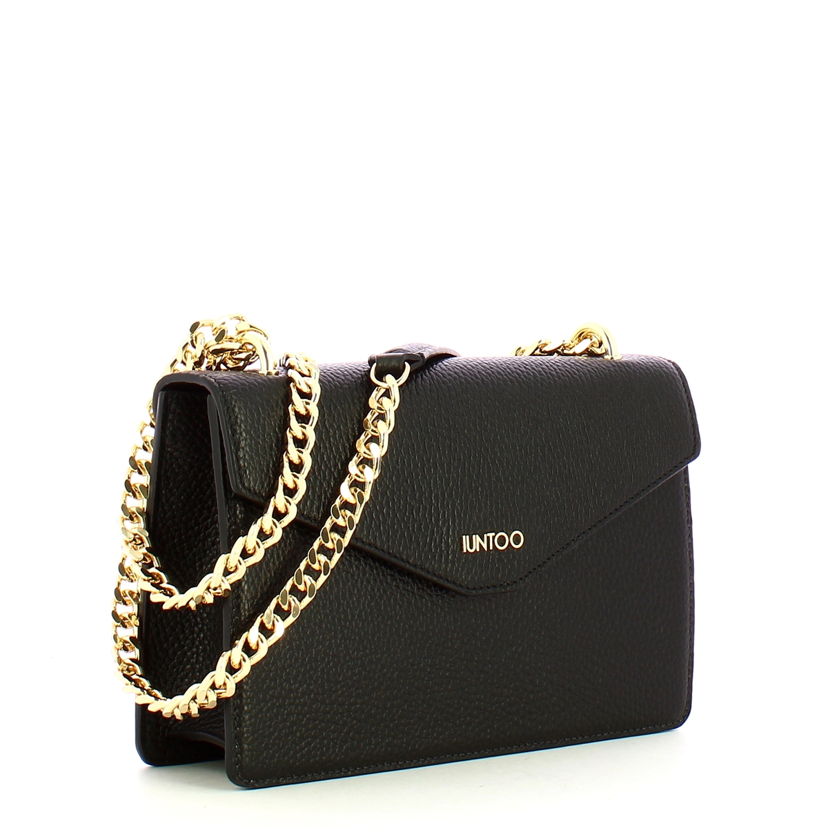 Iuntoo Tracolla con Patta Eleganza Nero - 2