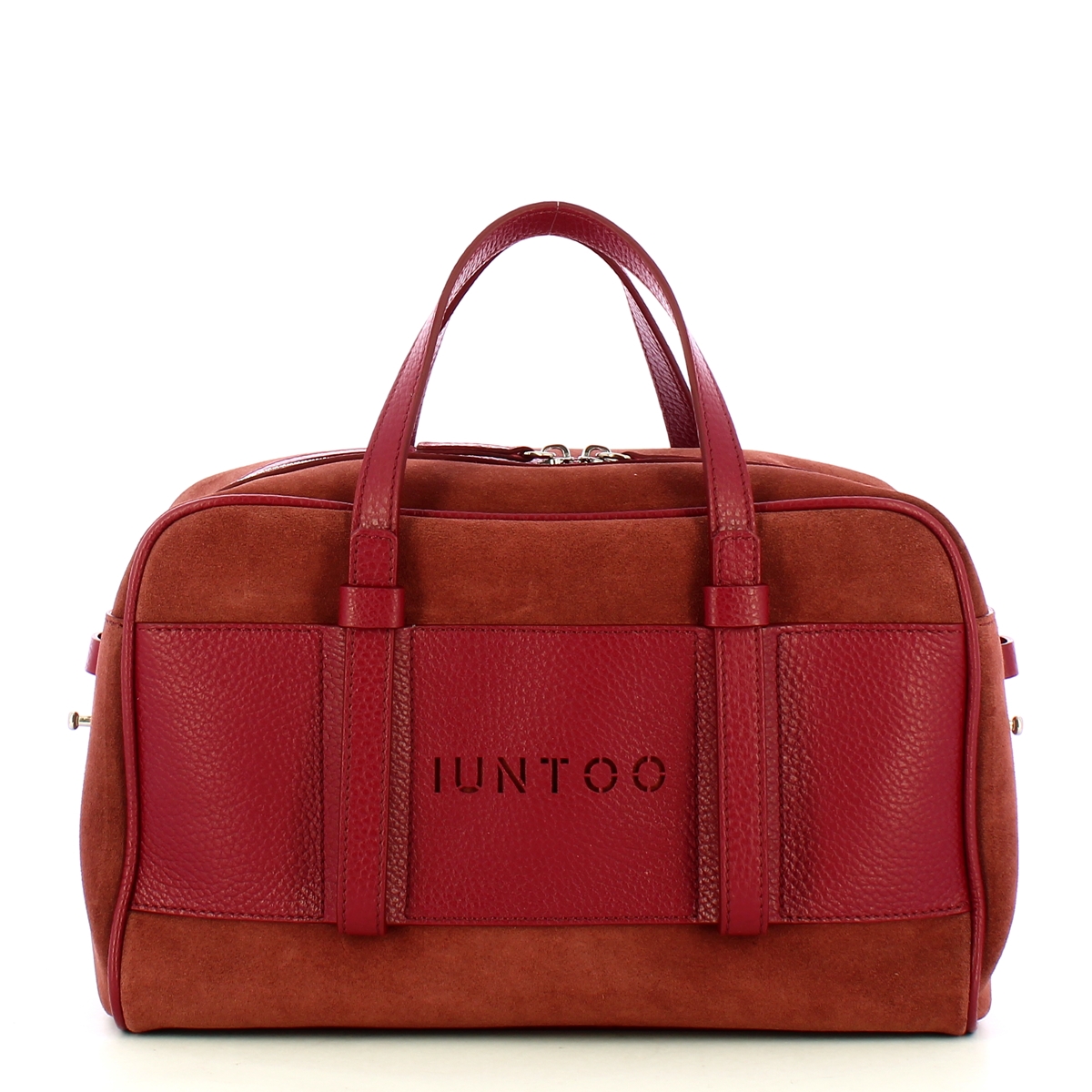 Iuntoo Bauletto Piccolo Camoscio Bordeaux - 1 Iuntoo Bauletto Piccolo Camoscio Bordeaux - 1