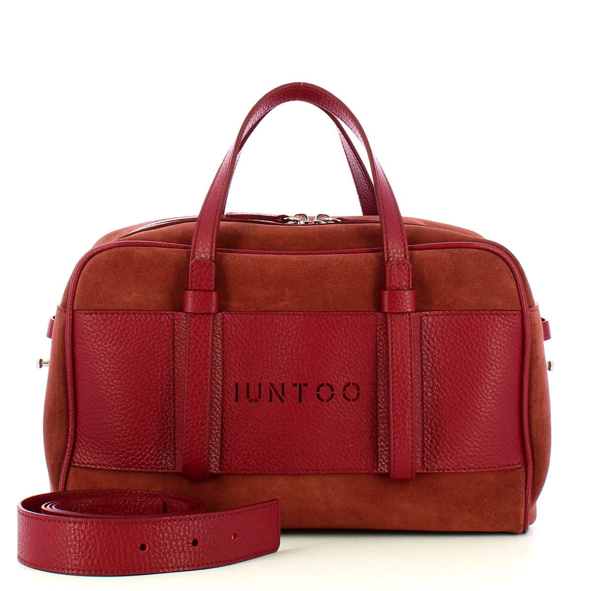 Iuntoo Bauletto Piccolo Camoscio Bordeaux - 4 Iuntoo Bauletto Piccolo Camoscio Bordeaux - 4