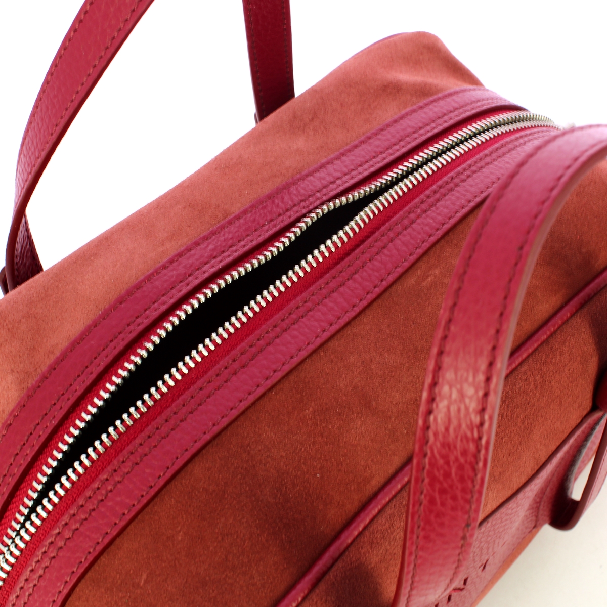 Iuntoo Bauletto Piccolo Camoscio Bordeaux - 5 Iuntoo Bauletto Piccolo Camoscio Bordeaux - 5