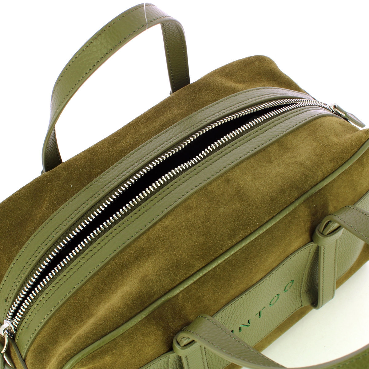 Iuntoo Bauletto Piccolo Camoscio Verde - 5