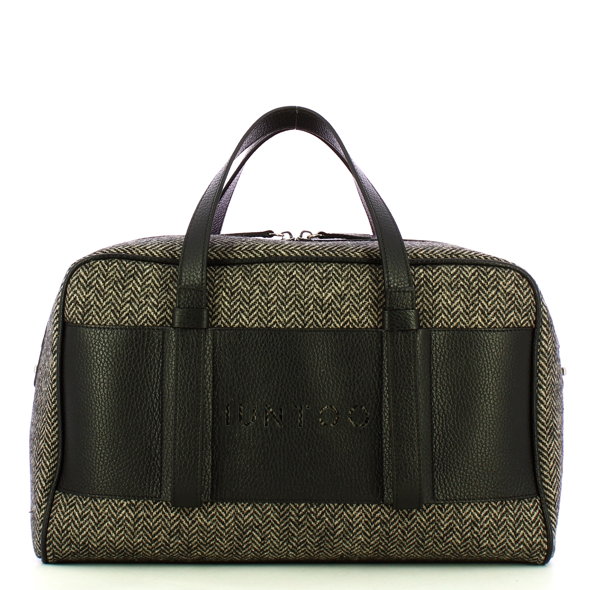Iuntoo Bauletto Grande Spigato Nero - 1 Iuntoo Bauletto Grande Spigato Nero - 1