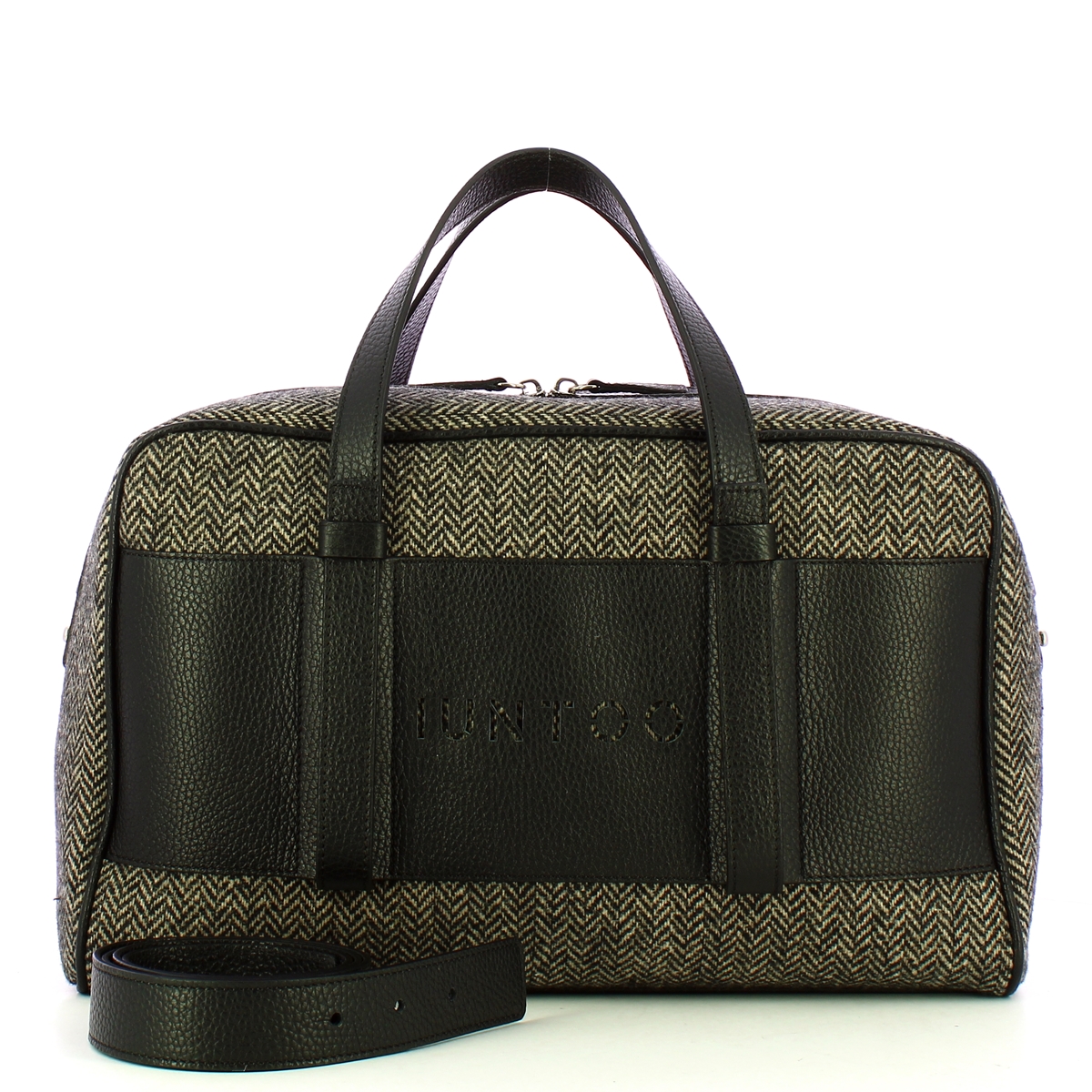 Iuntoo Bauletto Grande Spigato Nero - 4 Iuntoo Bauletto Grande Spigato Nero - 4