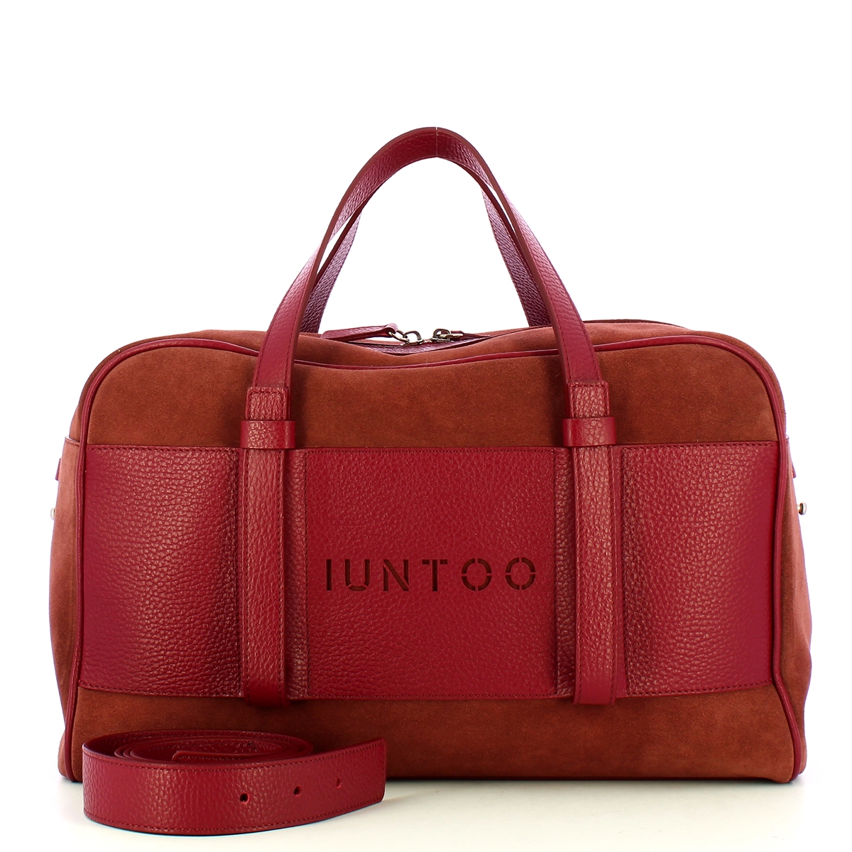 Iuntoo Bauletto Grande Camoscio Bordeaux - 4 Iuntoo Bauletto Grande Camoscio Bordeaux - 4