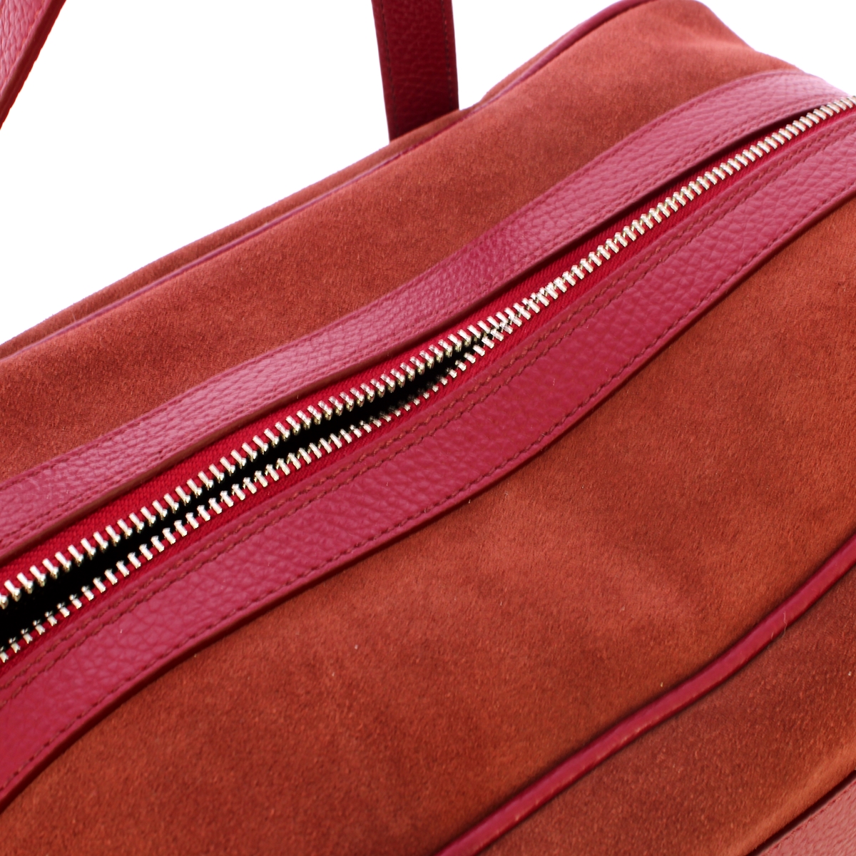 Iuntoo Bauletto Grande Camoscio Bordeaux - 5 Iuntoo Bauletto Grande Camoscio Bordeaux - 5