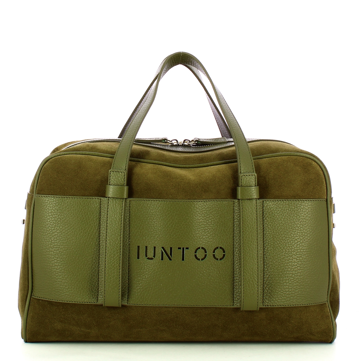 Iuntoo Bauletto Grande Camoscio Verde - 1 Iuntoo Bauletto Grande Camoscio Verde - 1