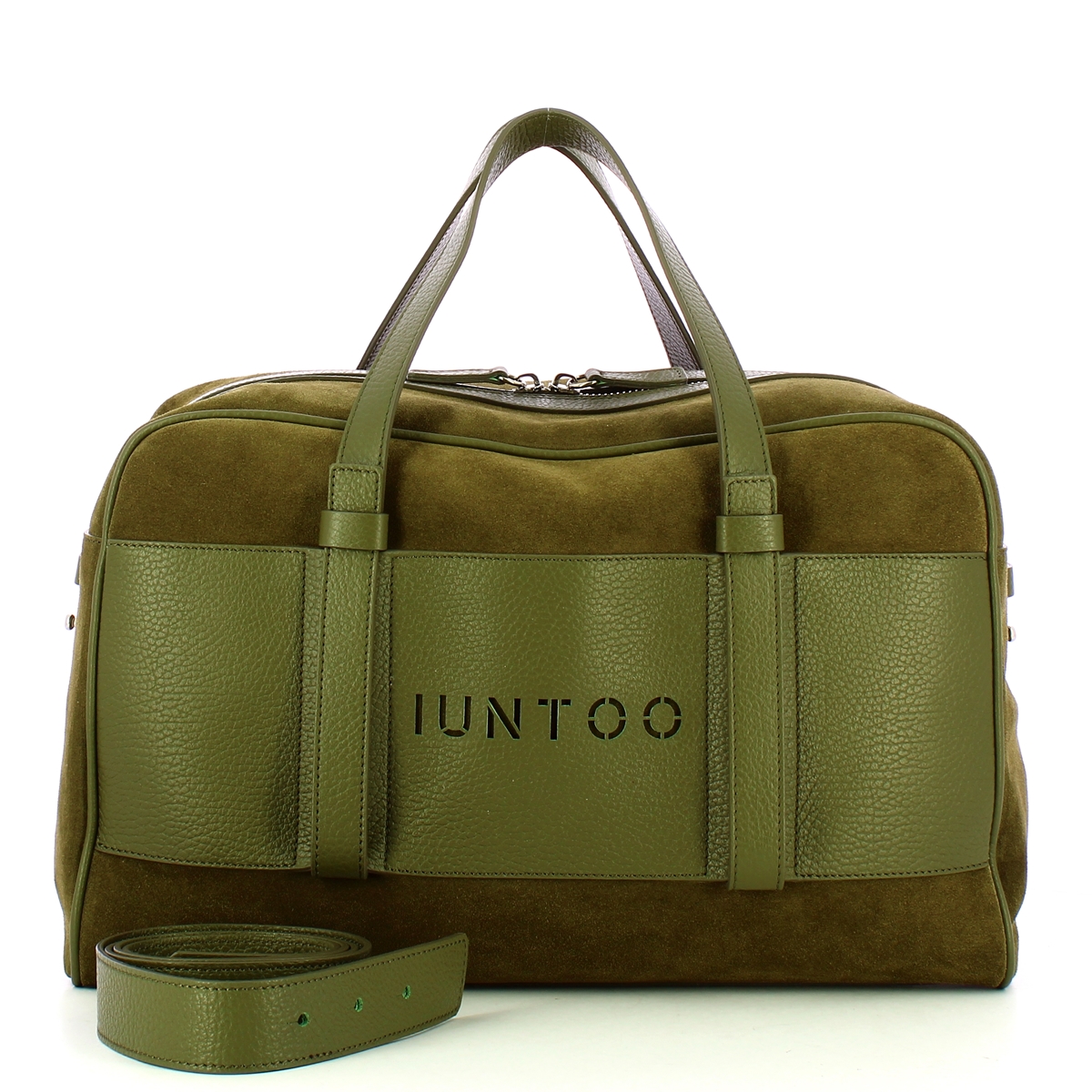 Iuntoo Bauletto Grande Camoscio Verde - 4 Iuntoo Bauletto Grande Camoscio Verde - 4