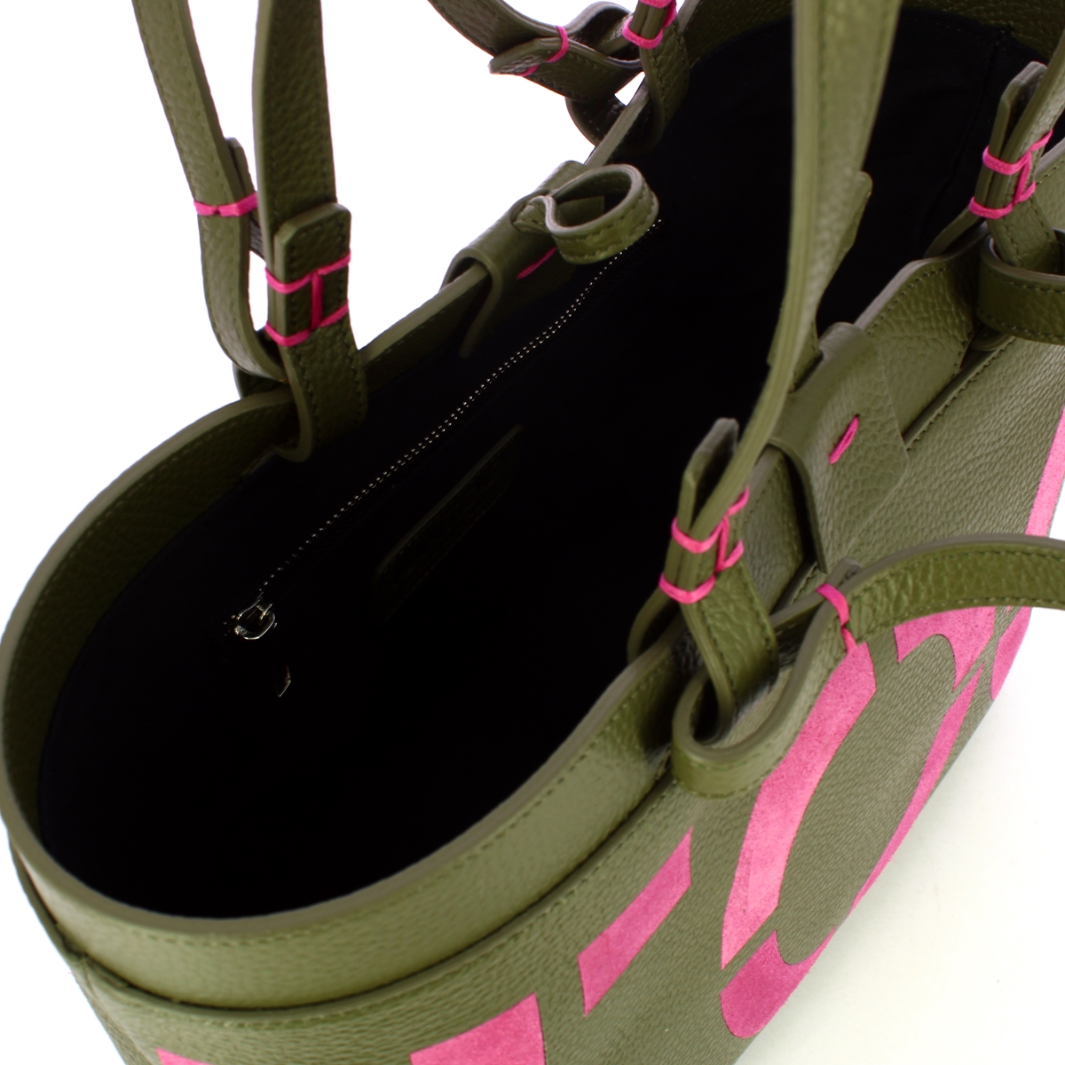 Iuntoo Shopping Piccola Write Verde Fuxia - 4 Iuntoo Shopping Piccola Write Verde Fuxia - 4