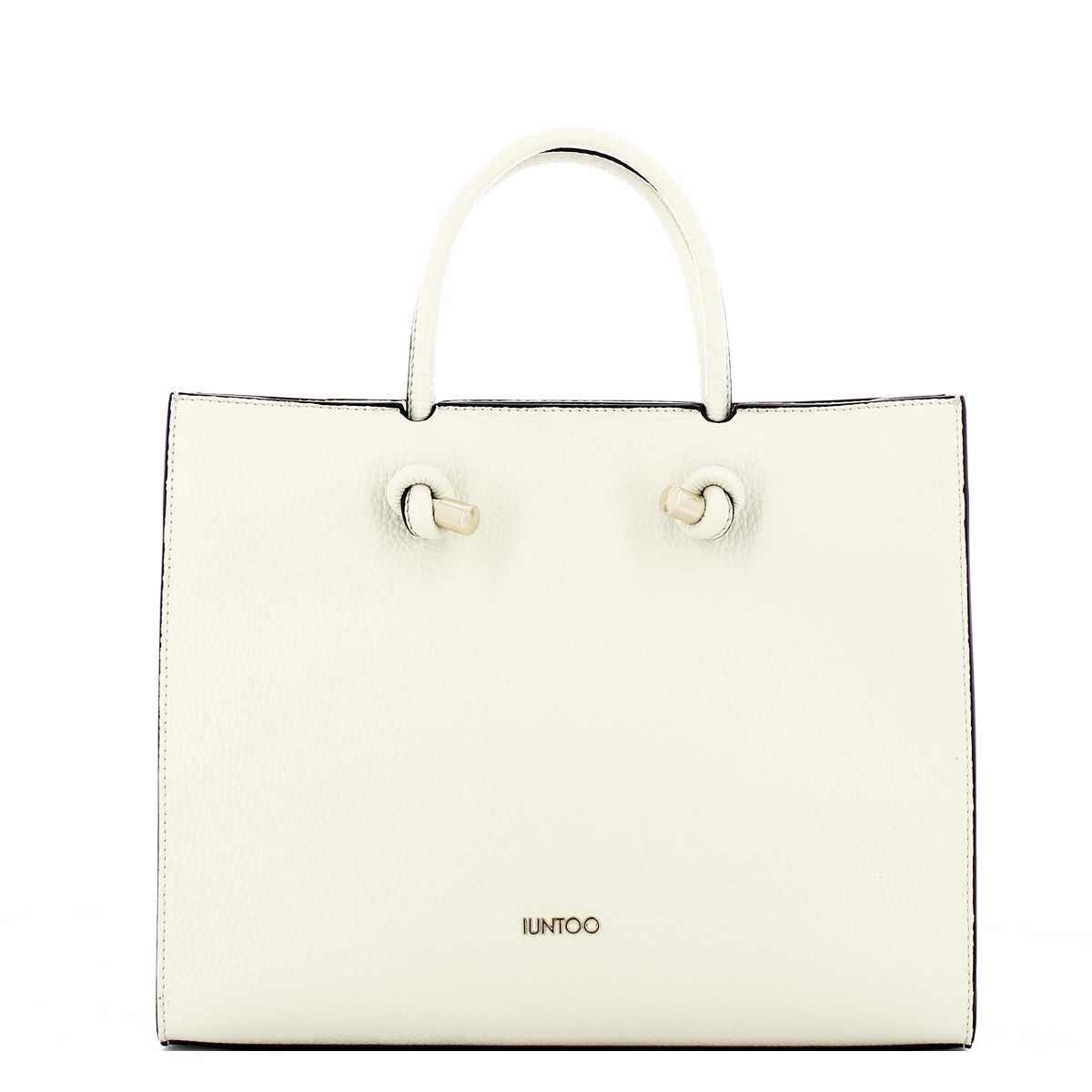 Iuntoo Borsa a mano Grande Nodo Armonia Bianco - 1 Iuntoo Borsa a mano Grande Nodo Armonia Bianco - 1