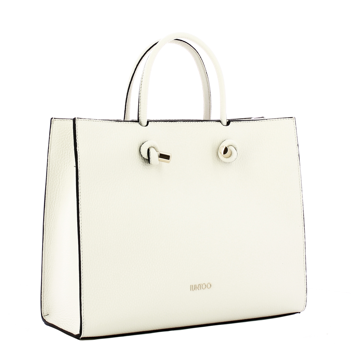 Iuntoo Borsa a mano Grande Nodo Armonia Bianco - 2 Iuntoo Borsa a mano Grande Nodo Armonia Bianco - 2